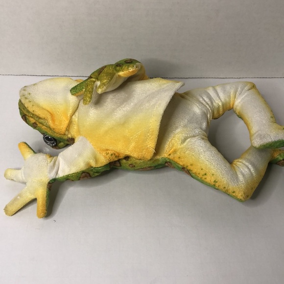 Folkmanis Realistic Leopard Frog Puppet Plush Stuffed Animal Hand Puppet - Picture 4 of 8